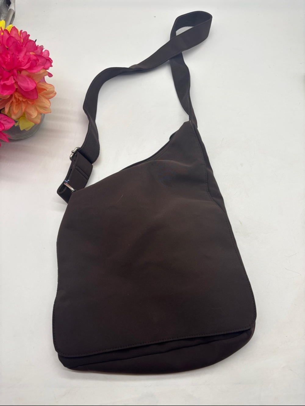 Hobo International Minimalist Brown Crossbody Lightweight Shoulder Bag